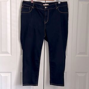 Philosophy Dark Wash Denim Capri Jeans Size 14W